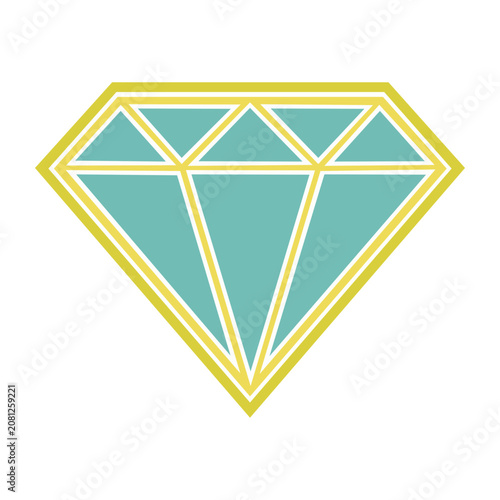 Yellow and cyan geometric starburst vector