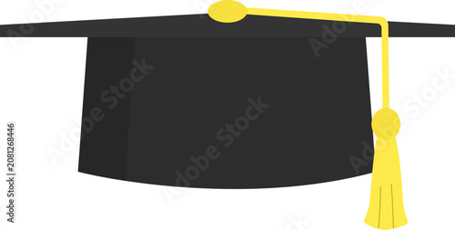 Black graduation cap