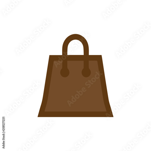 Brown Shopping Bag Icon
