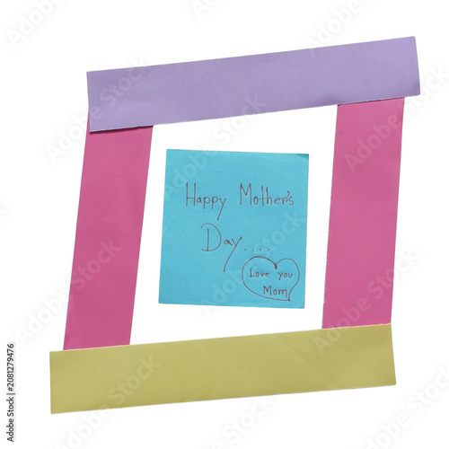 Colorful 3d stacked paper sheets cube shape icon with torn paper and crafted card design