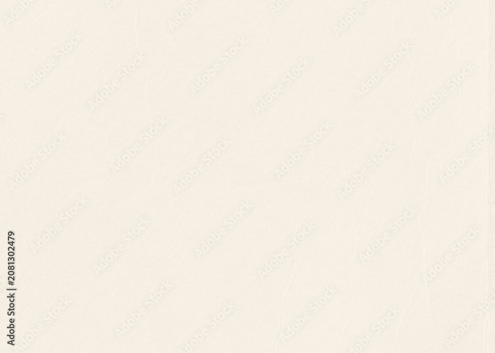 Fototapeta premium Plain beige textured paper background with subtle creases and lines.