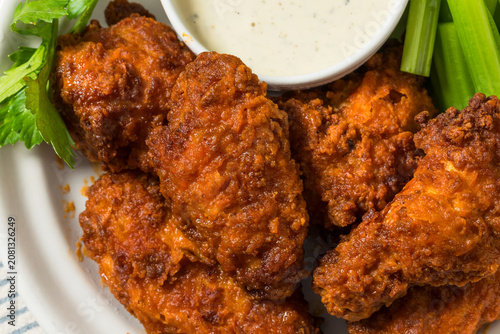 Homemade Deep Fried Buffalo Chicken Wings