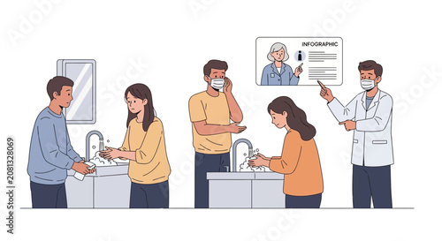 Hygiene Class: Handwashing demonstration for disease prevention