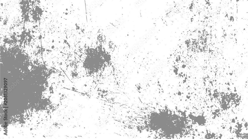 Fototapeta premium Premium Grey Distress Overlay Texture with Abstract Paint Splatters and Grainy Concrete Surface.
