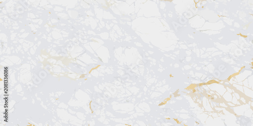 Konstfotografi White marble texture with gold veins and natural cracking patterns a seamless ba