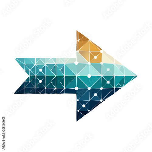 Low Poly Arrow Vector Illustration