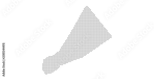 Foto Addis ababa city map in black stippled pattern on white background
