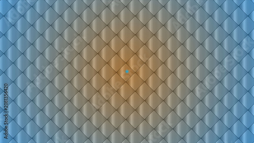 Fotografie Diamond pattern background, with blue and, orange gradient lighting