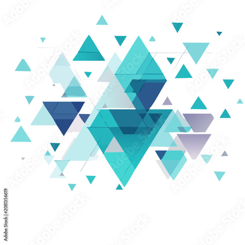 Abstract Geometric Triangle Pattern Vector