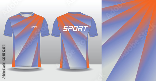 Modern Running Jersey Design Template for Sportswear