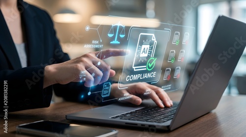AI compliance and policy approval workflow with enterprise governance automation, digital audit verification, intelligent document validation, regulatory monitoring, and operational risk management