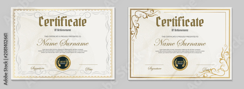 Foto Certificate template set