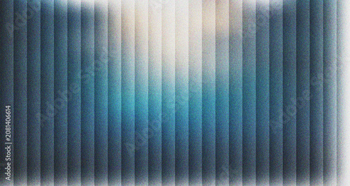 Slika na platnu Abstract blue and grey vertical striped pattern with a warm glowing light emanat