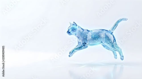International Cat Day Cute and Creative Cat Celebration Concept on White Background