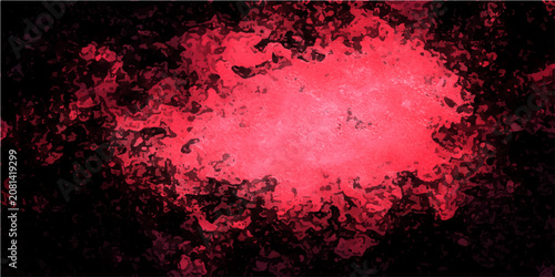 Photos Abstract red energy explosion with dark background, surreal glowing explosion and dark fantasy art, grunge texture
