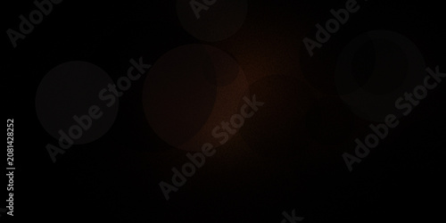 Cuadro en lienzo Dark moody background with faint glowing circular bokeh elements subtle lighting design perfect for atmospheric presentations