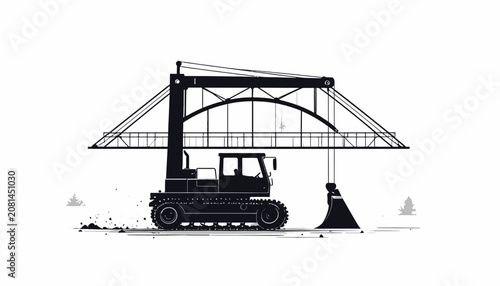 Photos Heavy duty industrial construction equipment vehicle.