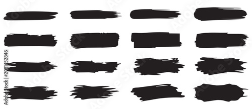 Artistic ink brush strokes. Distressed dry paint textures for apparel branding and creative clipping masks.