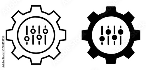 Photos mass customization icon vector design