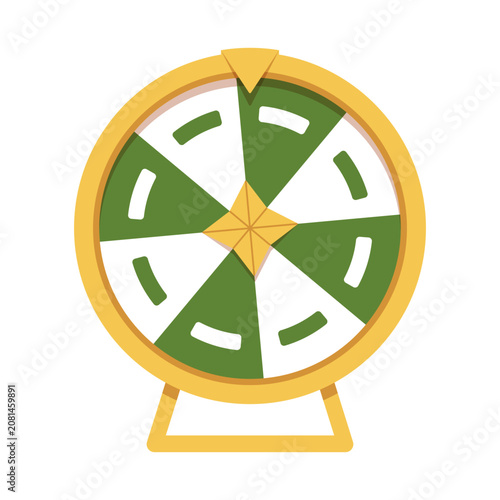 Fortune roulette, spin wheel for gamble game play. Luck circle for lottery. F...