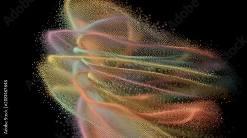 swirling holy powder creating elegant vortex motion