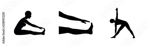 Fotografía Stretching and Flexibility Icons