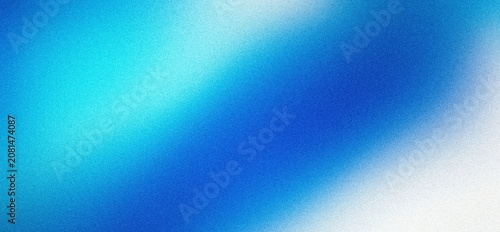 Foto Ribbed abstract blue gradient background with grainy texture and soft light tran
