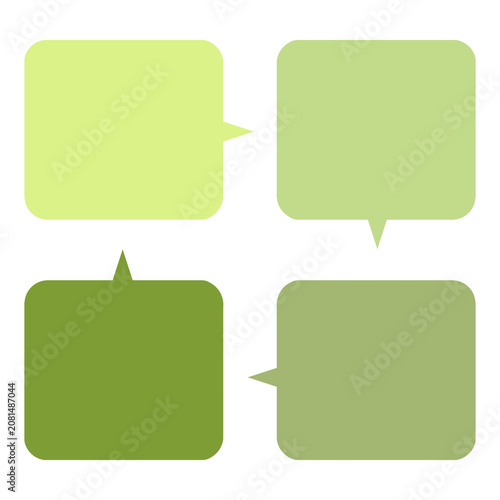 set of blank stickers