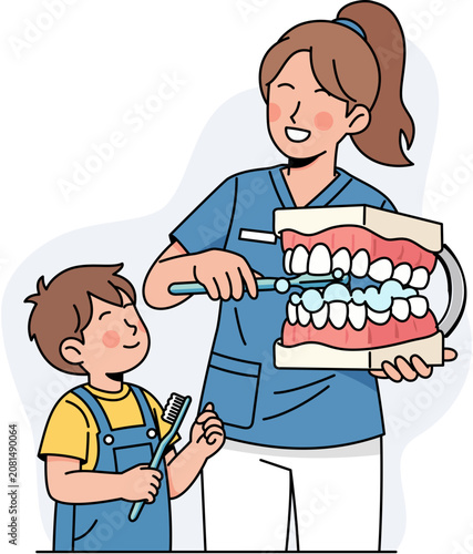 Foto Friendly Dentist Care for Young Patients