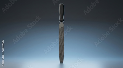 Mill file 3D render general purpose finishing tool engineered for material shaping surface refinement and fabrication work