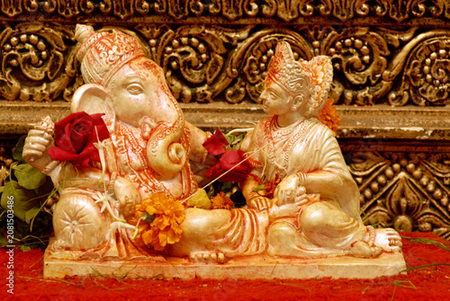Canvastavla hindu god ganesh