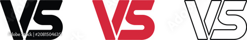Fényképezés VS competition icon, versus battle symbol for sports rivalries, gaming matchups, duel challenges, tournament graphics, head to head events and competitive branding
