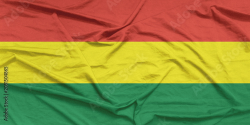 Bolivia Flag Air Waves Close Up