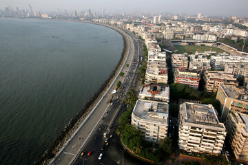 aerial view of mumbai