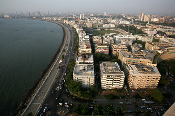 aerial view of the city