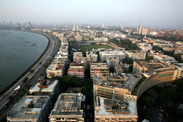 aerial view of mumbai