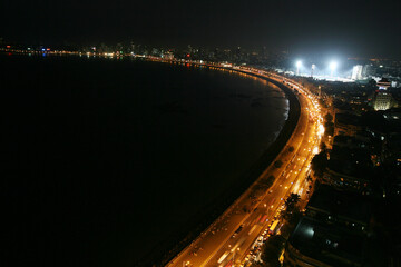 night traffic on the highway