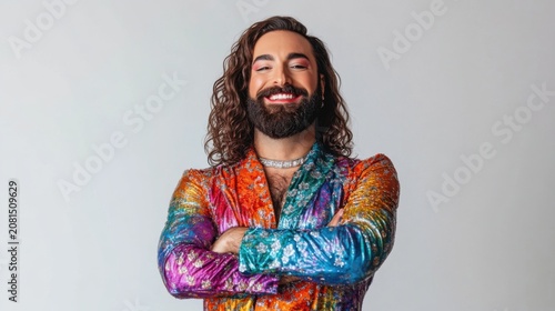 Non-binary LGBTQ person smiling portrait