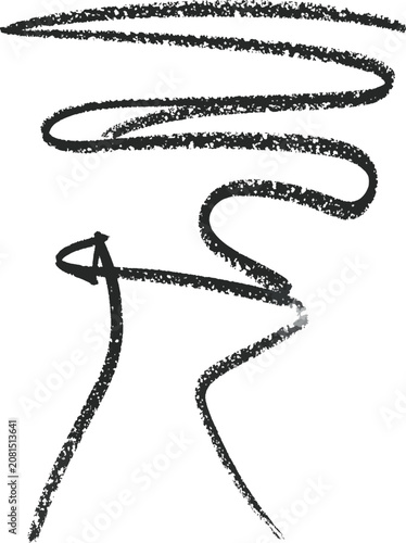 Isolated abstract chalk scr...