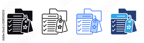 Bild auf Leinwand Learning Resources icon sheet multiple style collection