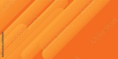 Abstract orange background with diagonal lines. Dynamic shapes composition.