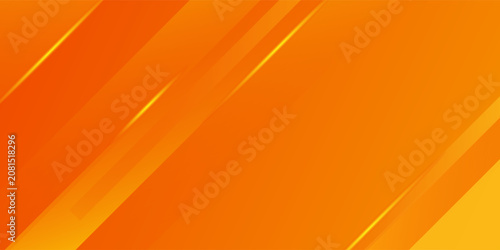 Orange geometric abstract background. Dynamic shapes composition. Vector illustration