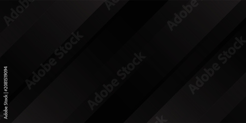 Fotografie Black abstract background. Elegant dark diagonal shape elements.