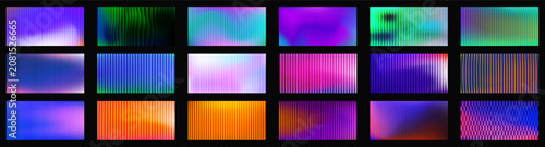 Obraz na plátne Reeded glass backgrounds collection