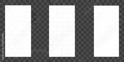 Fotografie Brick wall texture with transparent background repeating pattern