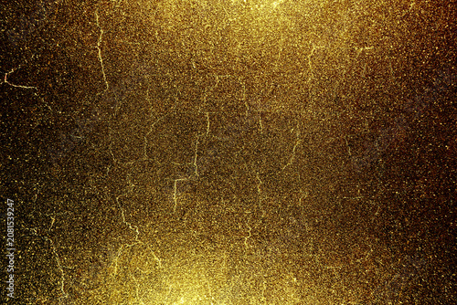 Black dark orange red brown shiny glitter abstract background with space. Twinkling glow stars effect. Like outer space, night sky, universe. Rusty, rough surface, grain.