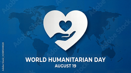 World Humanitarian Day August 19 commemorative design