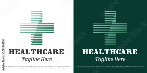 Tableau sur toile Health logo design illustration vector