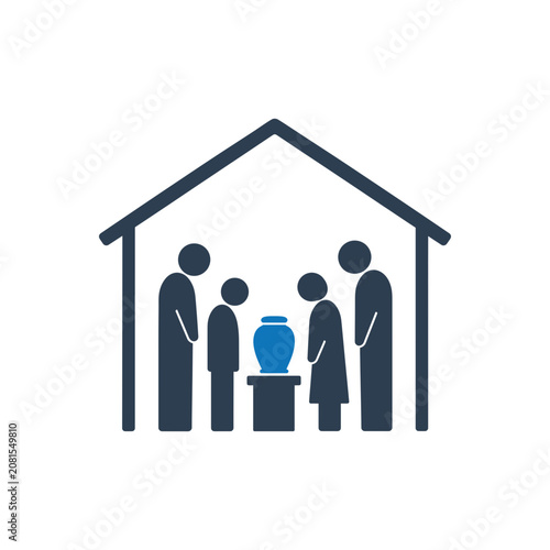 Family Ash Urn Tribute Icon