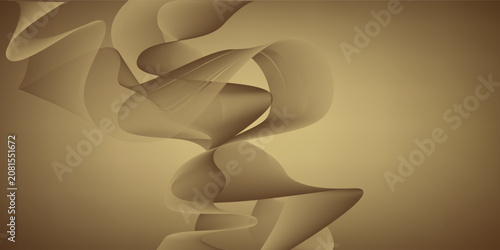 Modern Abstract Background with Flowing Golden Gradient